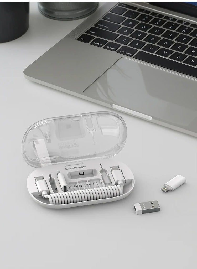 Goaltage Goaltage ORG01 SyncBox Cable Organizer Including SIM Card Storage, High-Speed Data Transfer Tools, Silicone Strap, Compact Design and Universal Compatibility Efficient Storage for Cables & SIM Cards with Universal Compatibility  - Image 4