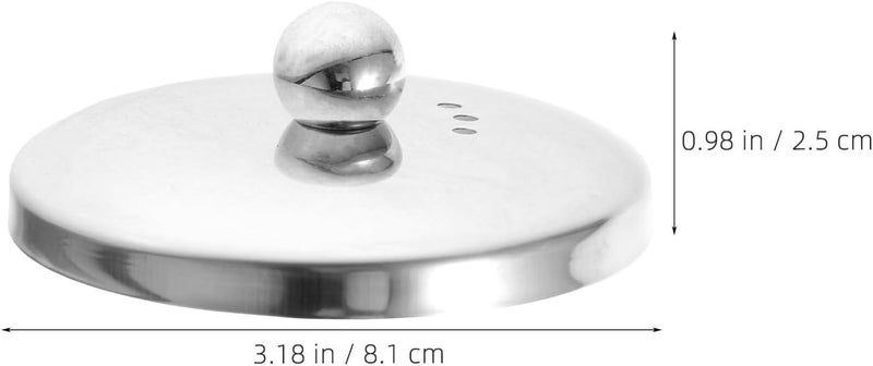 6Pcs Teapot Lid: Stainless Steel Replacement Cover for Tea Kettle Filter Strainer - Small Tea Pot Cover - Home Teaware Accessories OD3.19inch - Image 4
