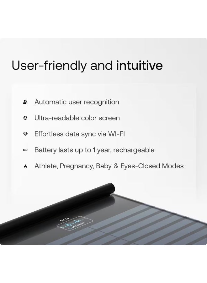 Withings ميزان سمات الجسم الذكي - أسود - Image 4
