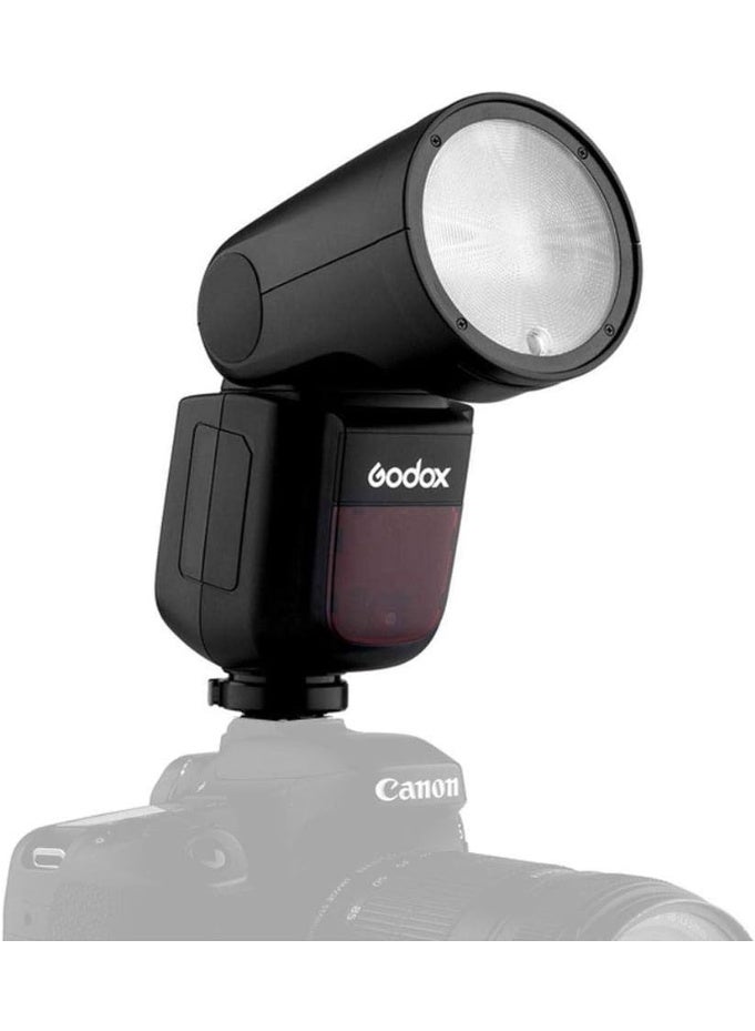 Godox Godox V1-S TTL Round Head Flash for Sony – High-Speed Sync, 2.4GHz Wireless X System, Li-ion Battery - Image 1