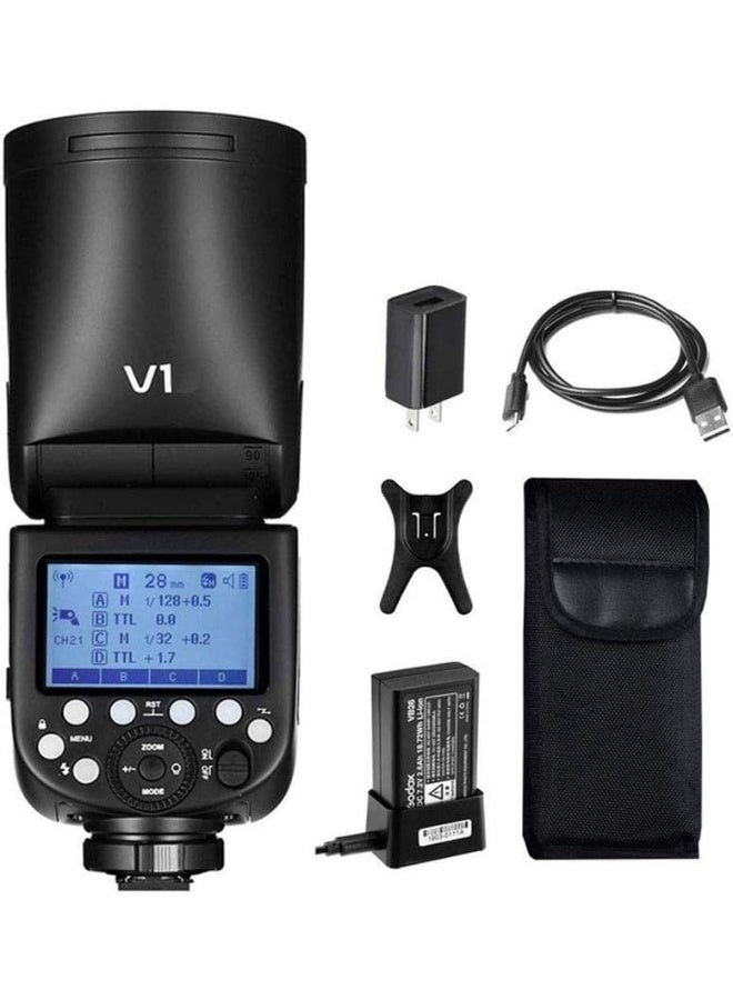 Godox Godox V1-S TTL Round Head Flash for Sony – High-Speed Sync, 2.4GHz Wireless X System, Li-ion Battery - Image 4