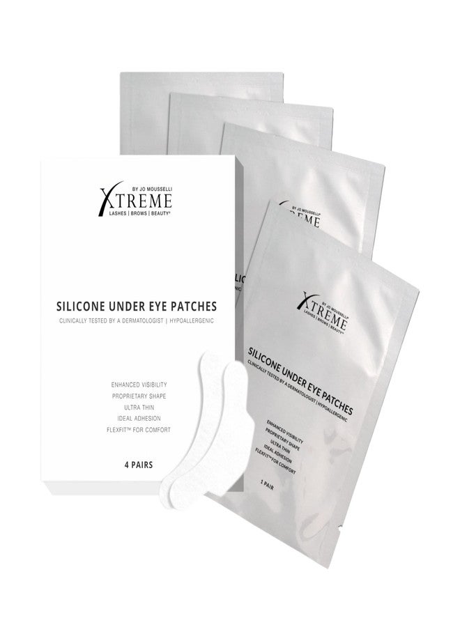 Xtreme Lashes Silicone Under Eye Patches, 4 Pairs, Hypoallergenic, Matte, UV Blocking Lower Eye Pads for Professional Lash Extension Application, FlexFit Technology, Self-Adhering - Image 1