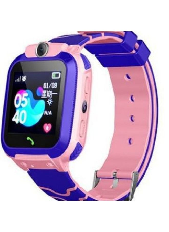 Waterproof Children's Smart Phone Watch Q12 Multilingual Gps Positioning Q19 Digital Computer/smart Watch/smart Bracelet-Color:Version (Foreign Use)--green