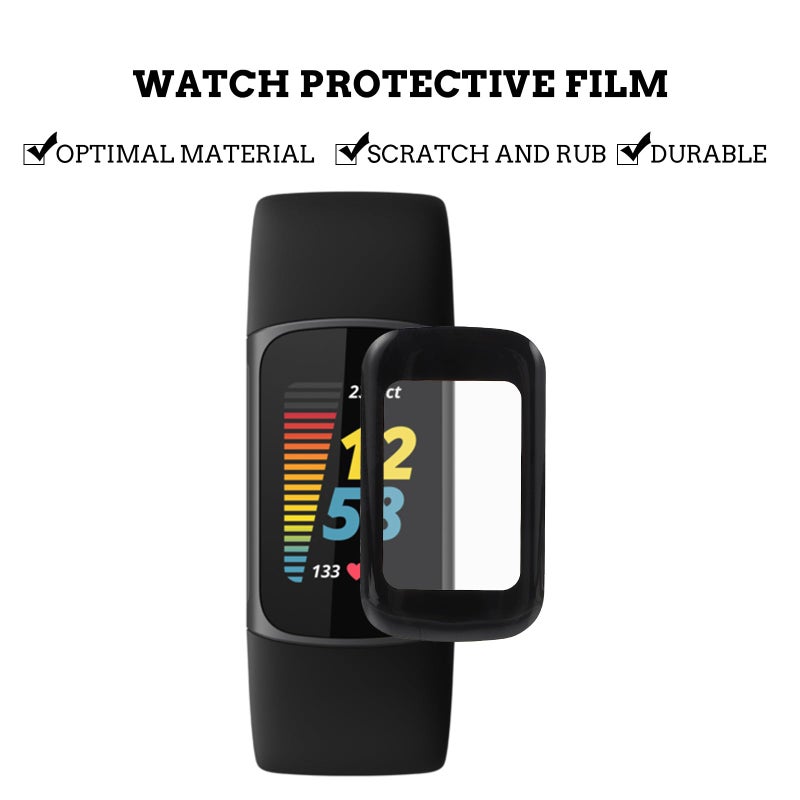 4 Pack Charge 5 Smartwatch Screen Protector Film Anti Scratch Screen Cover - Image 4