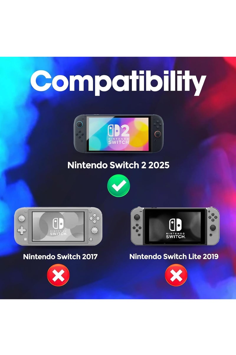 Case for Nintendo Switch 2 with 10 Game Card Holders, Hard Portable Travel Bag Protective Pouch for Nintendo Switch 2 (2025) and Accessories -Black - Image 4