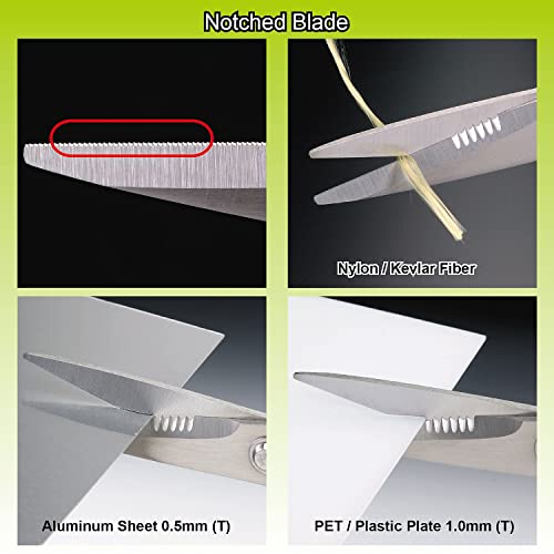 Engineer PH-50 2 in 1 Unique Cutting Blade Combination Scissors Best for Cutting Kevlar/Copper Braid Wire/Cabtire Cord/Aluminum Sheet /Best Scissors Made in Japan - Image 2