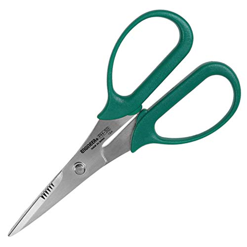 Engineer PH-50 2 in 1 Unique Cutting Blade Combination Scissors Best for Cutting Kevlar/Copper Braid Wire/Cabtire Cord/Aluminum Sheet /Best Scissors Made in Japan - Image 1