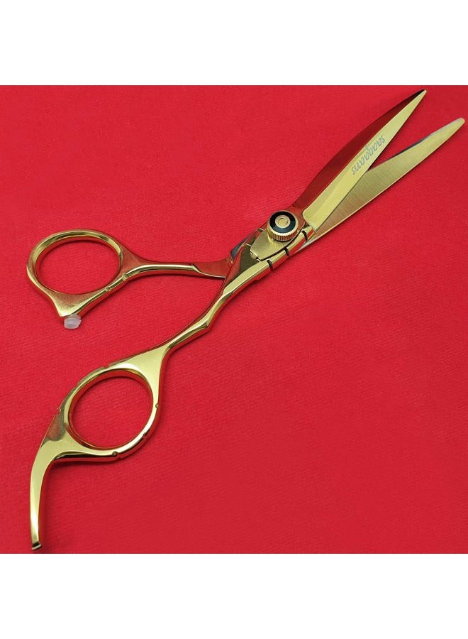 Saaqaans Professional Haircutting Scissors for Adults - Salon Haircut Sharp Razor Cutting Stainless Steel Barber Shears Hairdresser Kit - Image 4
