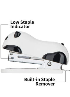 SYOSI Portable Mini Cute Panda Desktop Stapler Set with 1000PCS No.10 Staples Durable Standard Staplers for Office School Home or Travel Use Supplies Best Gift for Children Adults  - Image 4