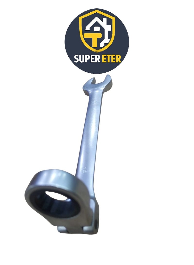 سوبر  ايتير مفتاح ربط مفصلي مزدوج 19 مم كروم فاناديوم من SUPER ETER – موديل 10005009 – قوة عالية ودقة احترافية – وزن 275 جرام - Image 5