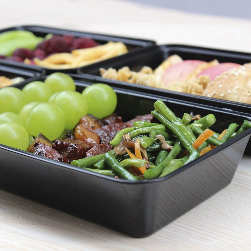 Enther Meal Prep Containers 12 Pack 1 Compartment Single Lids Food Storage Bento BPA Free | Stackable | Reusable Lunch Boxes  Microwave/Dishwasher/Freezer Safe Portion Control (28 oz) - Image 2
