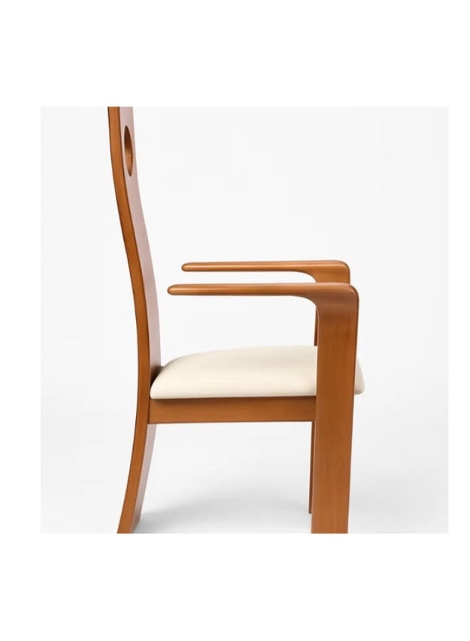 YI ONE Dining Chair - High Back Ash Wood Chair – Luxury Medical Support Chair for Living Room & Bedroom, Ergonomic Wooden Chair for Back Pain Relief (40 x 40 x 70 cm) - Image 3
