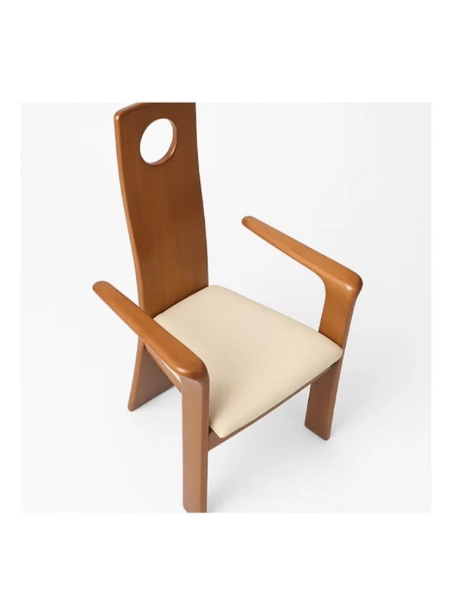 YI ONE Dining Chair - High Back Ash Wood Chair – Luxury Medical Support Chair for Living Room & Bedroom, Ergonomic Wooden Chair for Back Pain Relief (40 x 40 x 70 cm) - Image 4