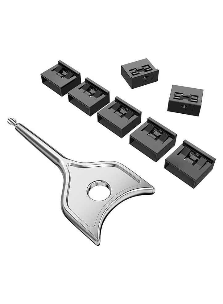 PROMASS USB Port Blocker Set with Key, USB A Dust Cap Female Port Protector - Image 1