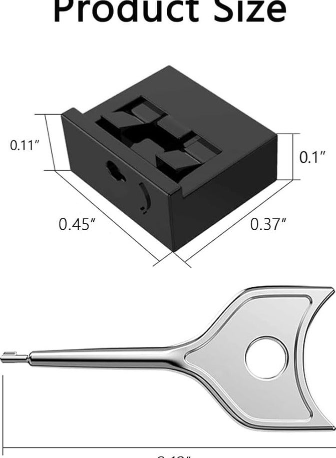 PROMASS USB Port Blocker Set with Key, USB A Dust Cap Female Port Protector - Image 2