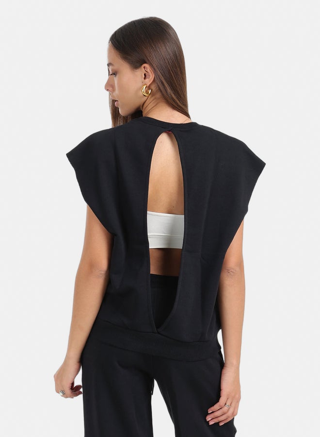 Carina Open-Back Lounge Sweatshirt  - Image 2
