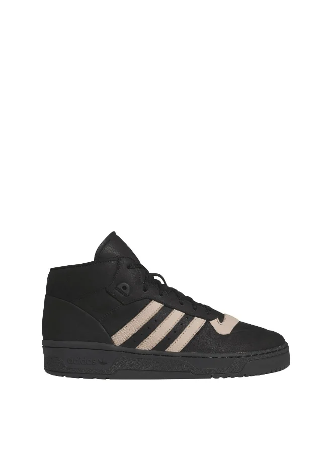 Adidas Adidas Rivalry Mid 001 Black Basketball Shoes For Men 3.5