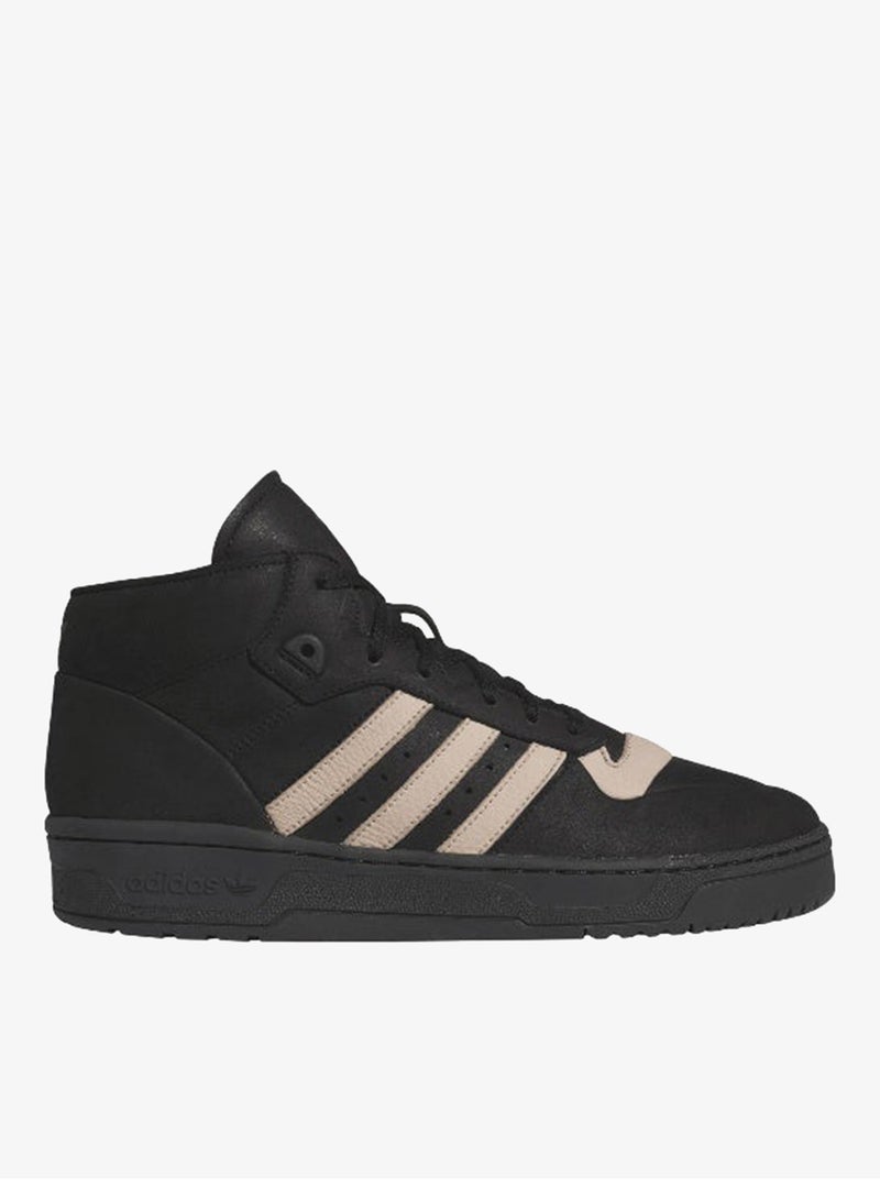 adidas Originals Rivalry Mid 001 Black Basketball Shoes - Image 2