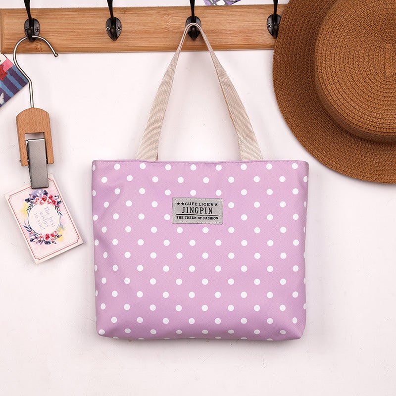 Macaron-Colored Canvas Bag For Women 2023 New Large-Capacity Shoulder Bag Recommended By Xiaohongshu Tote Bag - Image 4