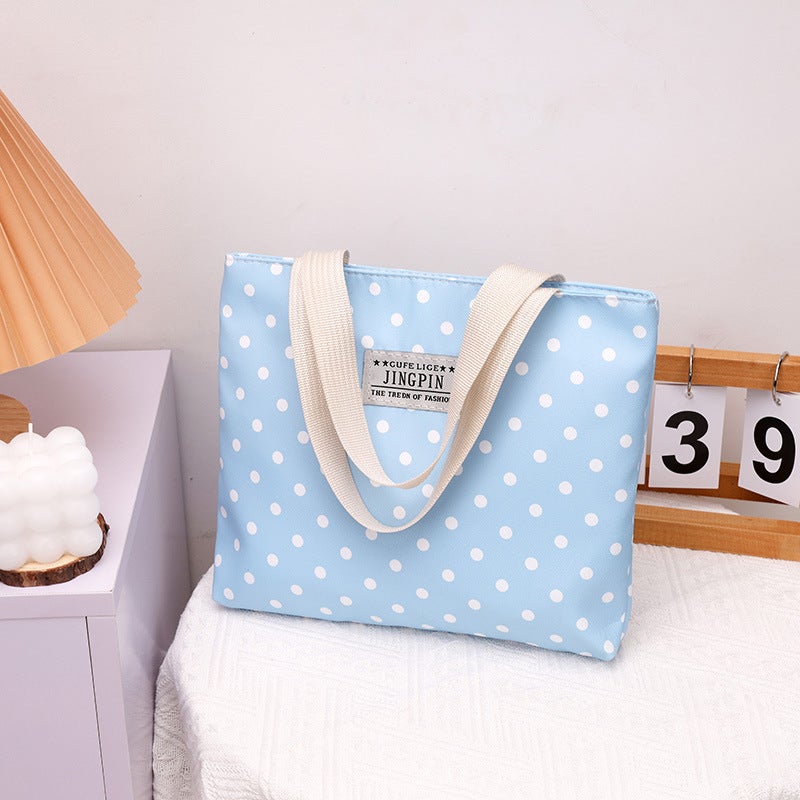 Macaron-Colored Canvas Bag For Women 2023 New Large-Capacity Shoulder Bag Recommended By Xiaohongshu Tote Bag - Image 1