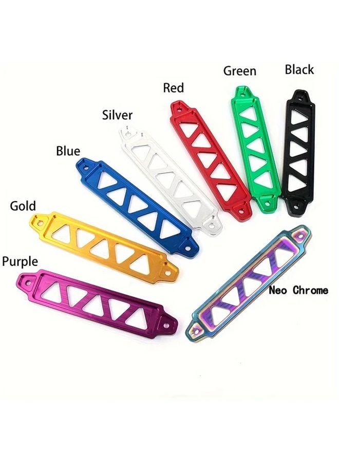 حامل بطارية السيارة العالمي الأحمر من سبائك الألمنيوم مع قوسين برغي J - Image 4