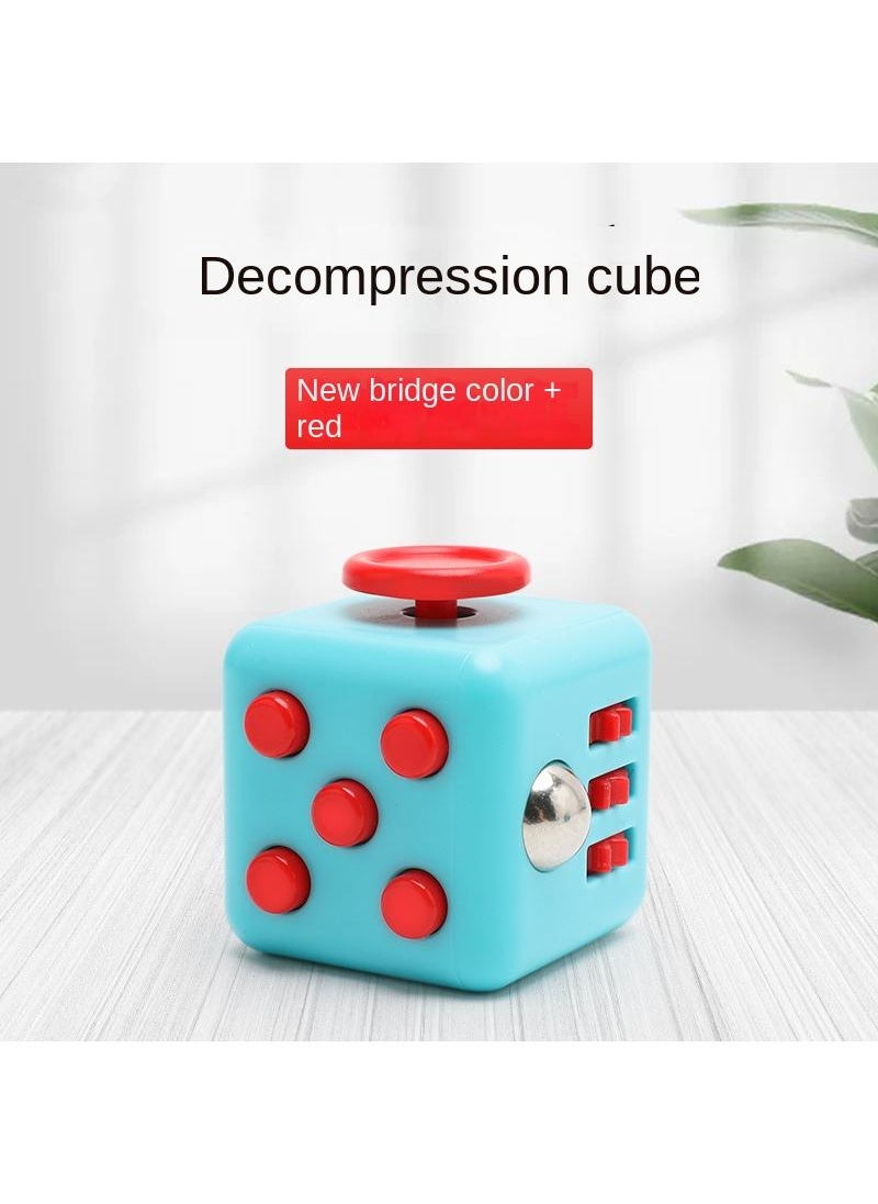 Y&D Unzip Rubik's Cube Toy Fidget Cube Adult Decompression Game Dice-New Bridge Red 