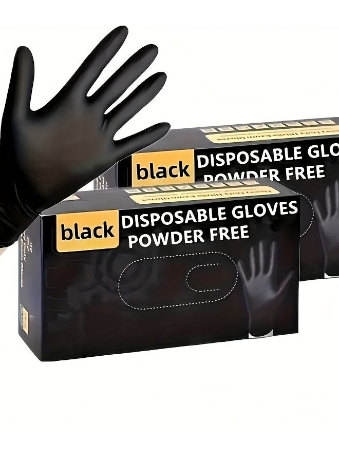 Black Nitrile Gloves Disposable M Size 20 Pieces Household Cleaning - Image 2