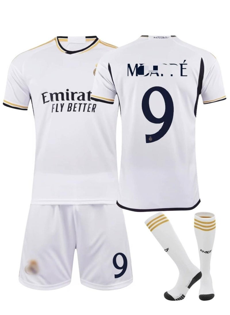 General Kids Football Jersey Set, No.9 Football Soccer Jersey, Football Soccer Jersey Tracksuits Kit for Kids Youth 28Yard  - Image 1