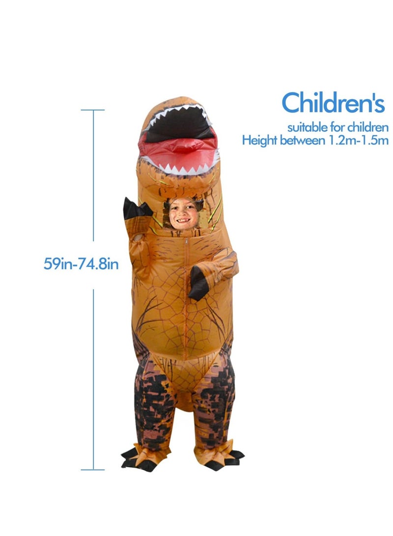 Unisex Jurassic World T-rex Inflatable Costumes, T Rex Costume for Funny Cosplay (for Kids, 120-150cm)  - Image 1