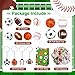 Aoriher 200 Pcs Sport Party Favors Set Sport Party Gift Bag Fillers Foam Sports Balls Keychains Sticker Eraser Pull Back Cars for Baseball Basketball Football Soccer Birthday GiftSports Balls - Image 4