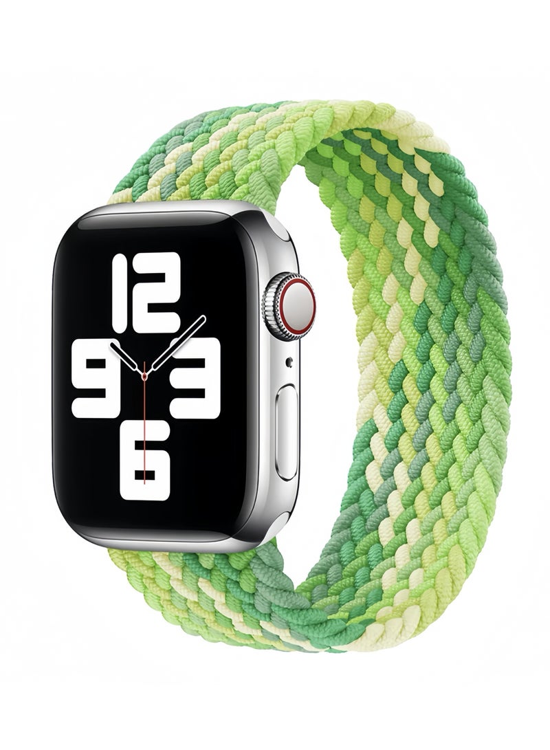 Nylon woven sliding buckle watch band for 38/40/41mm with adjustable elastic single loop strap for Apple Watch 1/2/3/4/5/6/7/se - Image 1