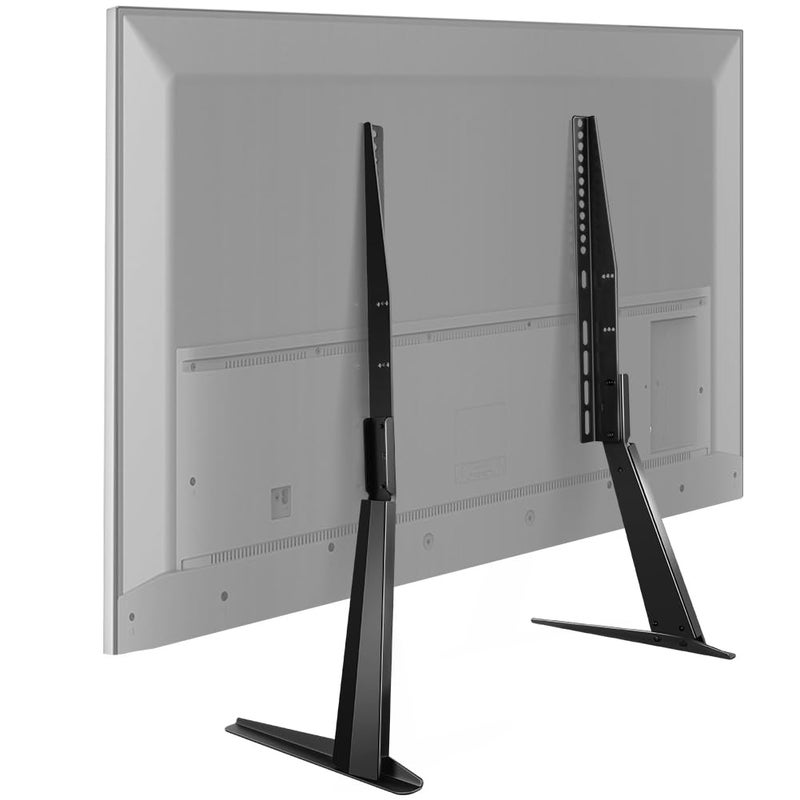 BFTOU Black Universal TV Stand Tabletop for 27 to 65 inch LCD Flat Screen TV,Max VESA 800 x 400mm, Height Adjustable TV Base Holds up to 88lbs - Image 1