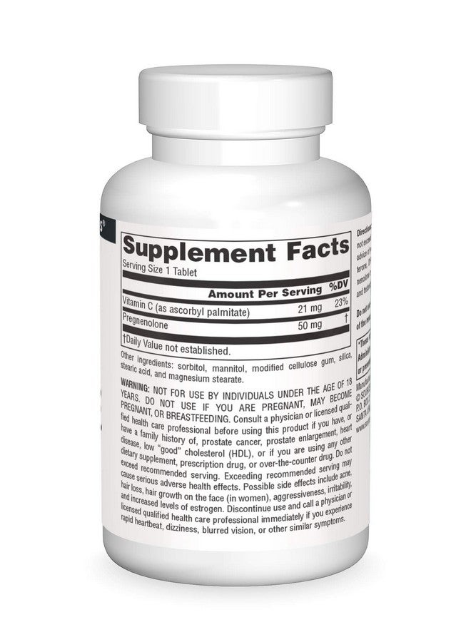 Source Naturals Pregnenolone 50mg - 120 Tablets - Image 3