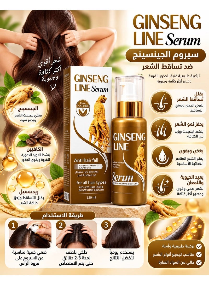 Melano Pharma Ginseng Line Anti Hair Fall Serum 120 ml - Image 3