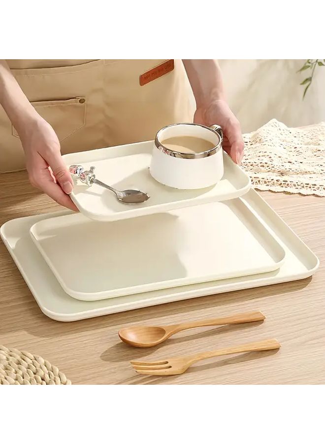 Thickened Plastic Small Dessert Plate Salad Sandwich Breakfast Tray - Image 2