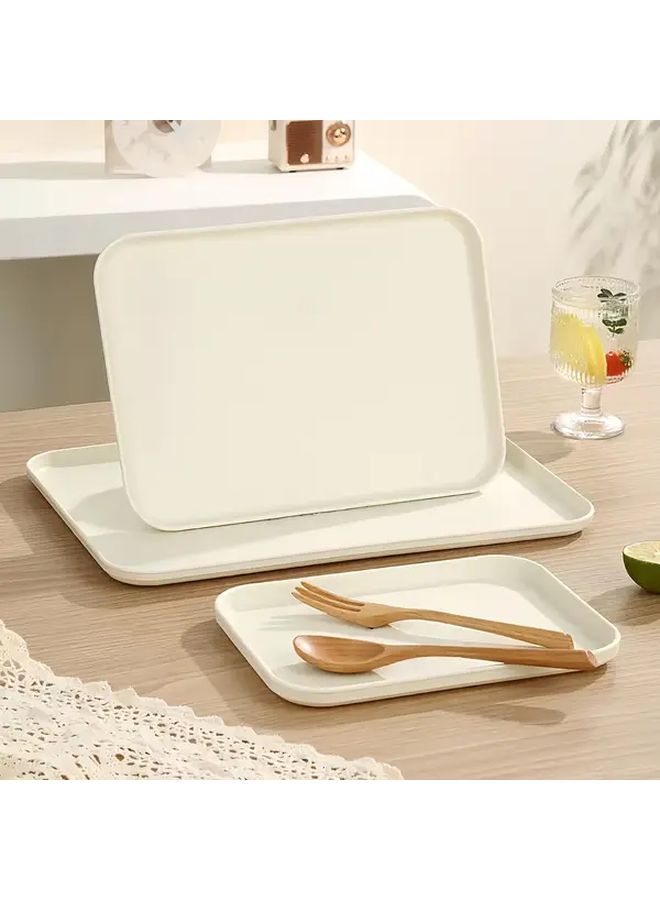 Thickened Plastic Small Dessert Plate Salad Sandwich Breakfast Tray - Image 5