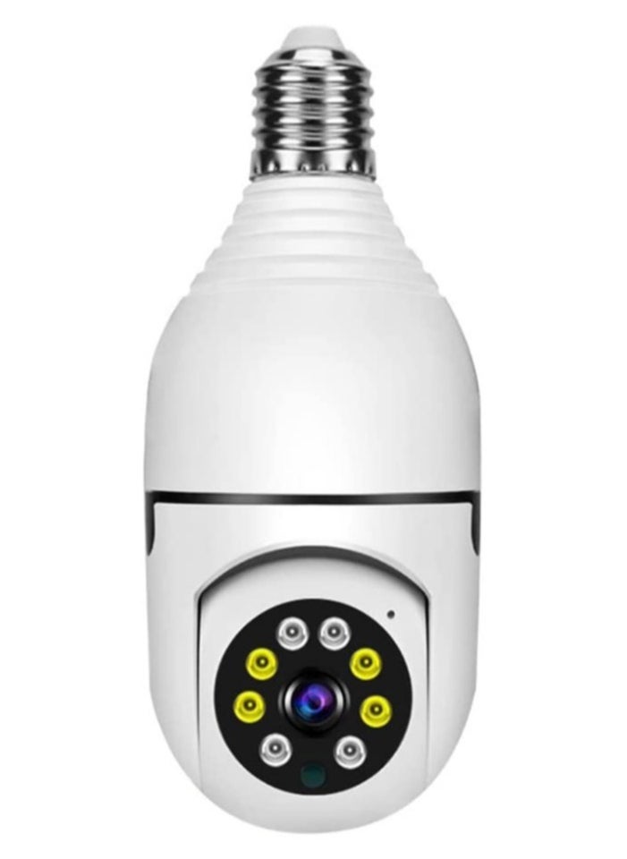 ELTRAZONE 1080P Wireless Tovnet Wifi Pan/Tilt Light Bulb Security Camera, 360 Degrees 3.0MP Cam Home Surveillance CCTV Panoramic IP Camera, with Night Vision, Two Way Audio, Smart Motion Detection - Image 1
