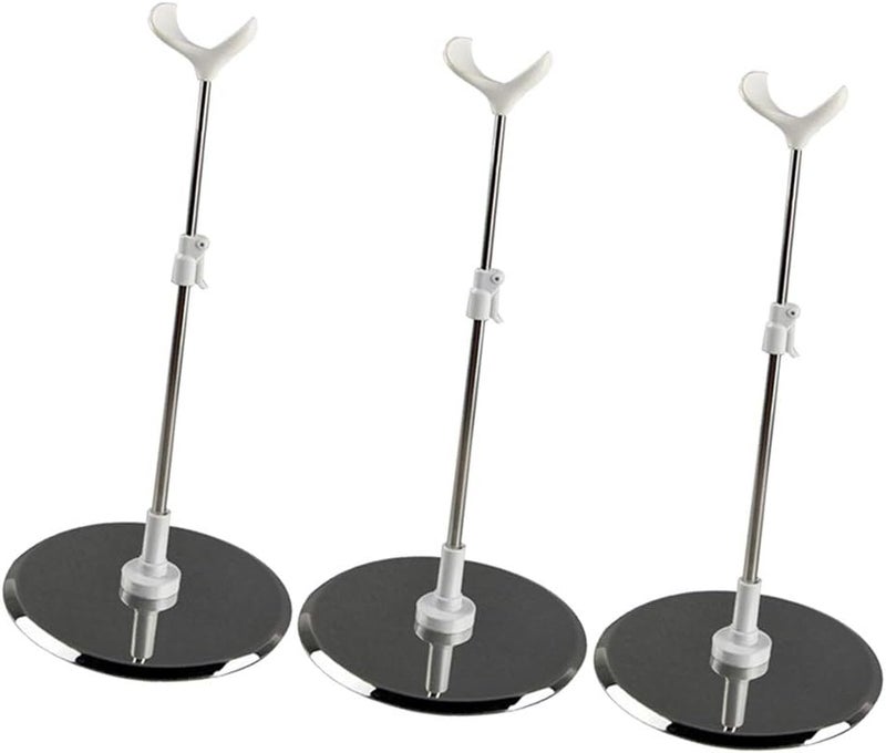 klarako 3Pcs Ball Jointed Dolls Stands /3 1/4 BJD Dolls Accessories Display Holder - Image 1