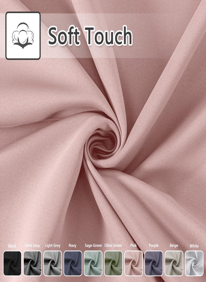 AOSKY Door Curtains for Doorway Privacy, Pink Grommet Closet Curtains for Bedroom, Door Window Curtain, Light Blocking Thermal Insulation Drapes for Living Room Set of 1 Panels, 25" W x 40" L - Image 5