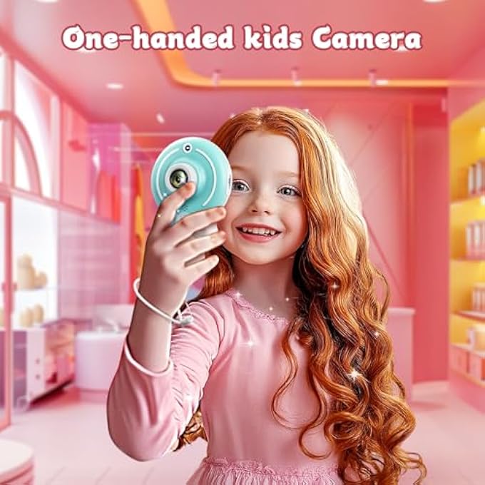 KIDS CAMERA TOY FOR GIRLS AGE 3-9, MAGIC WAND WITH BOW HANDHELD CAMERA, PORTABLE 1080P HD VIDEO SELFIE DIGITAL CAMERA WITH 32GB SD CARD, CHRISTMAS BIRTHDAY GIFTS FOR TODDLER - Image 3