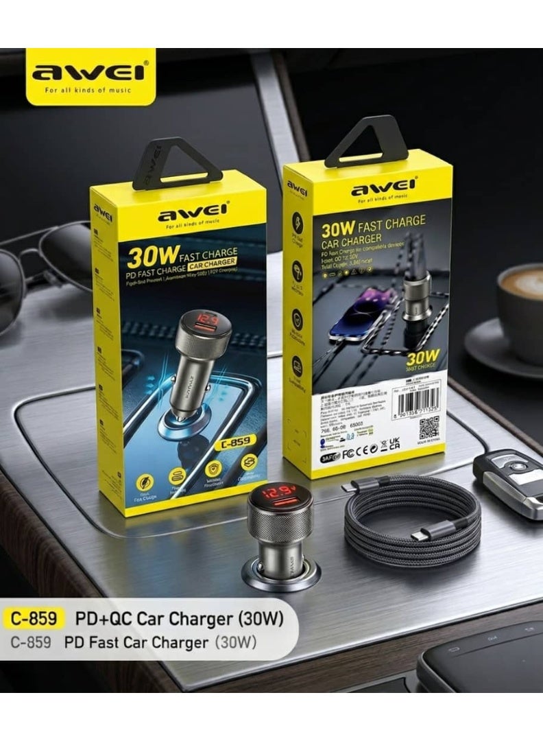 Awei Limited Time Bundle – Magnetic Phone Holder + 30W PD Car Charger + FREE Car Charger Gift - Image 5