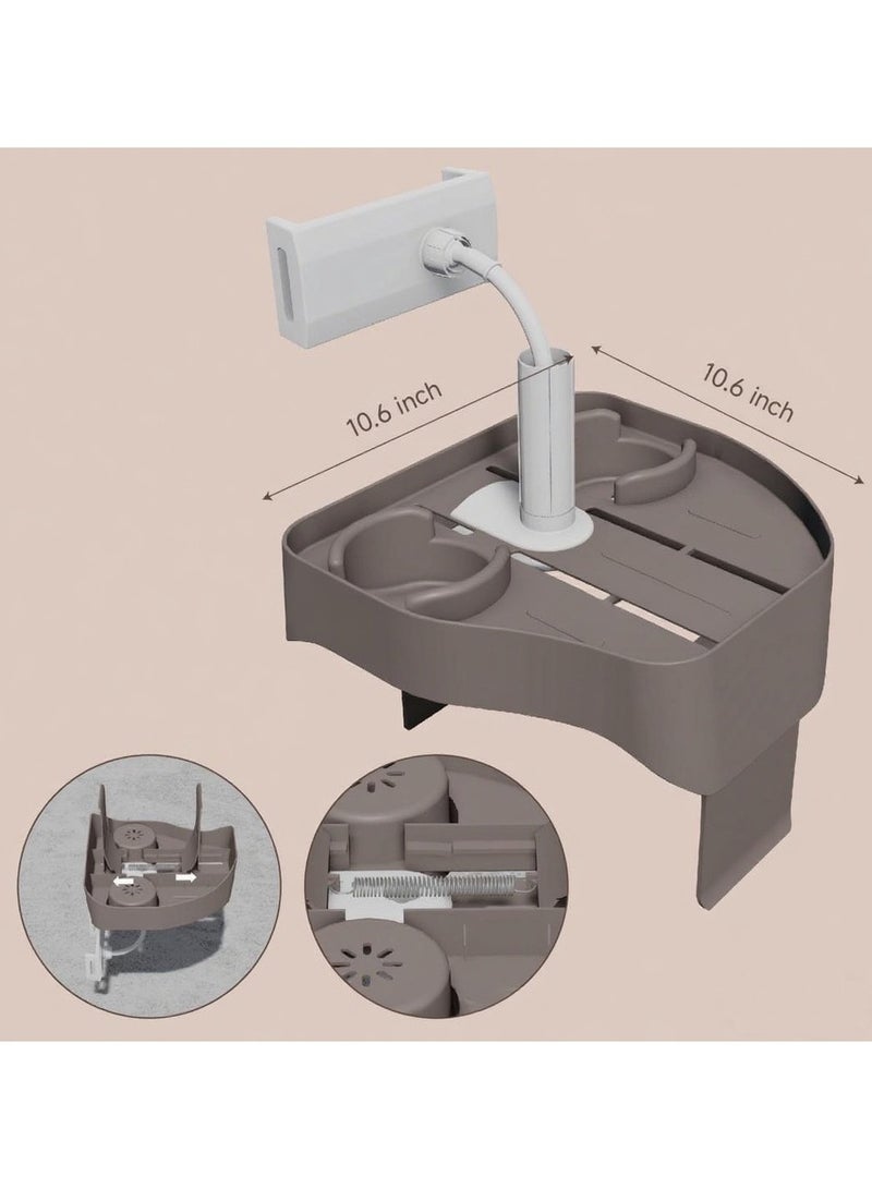 general Waterproof Pool Phone Holder with 2 Cup Holders - Multifunctional Snack Tray Stand Stable Base for Poolside Use - Image 3