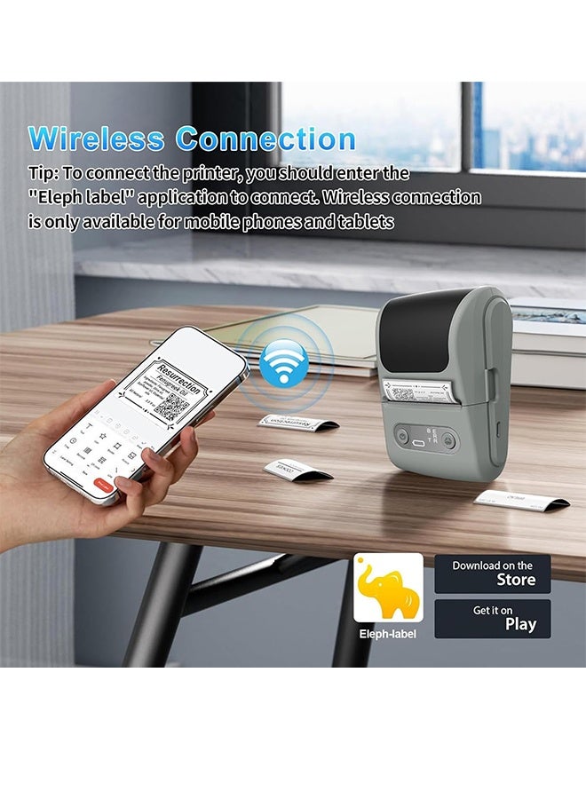 Fast Speed Cordless Miniature Thermals Sticker Printer for Barcodes Organization Inventory Management USB C Charging Cordless Kitchen Label Machine - Image 5