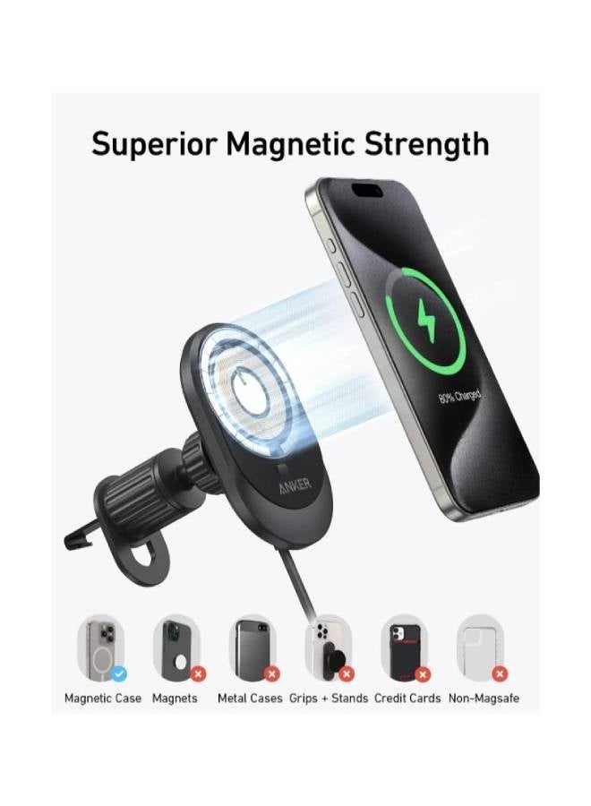 Anker Qi2 15W Sliding Vent Car Mount Charger with 25W Car Charger - Image 4