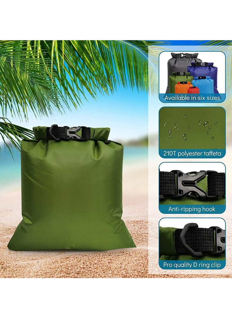 CMGTYYD Waterproof Dry Bag, 6 pcs Lightweight Waterproof Storage Bag, Ultimate Dry Bags, Outdoor Storage Bags Convenient to Store Personal Belongings, Organizer for Camping, Climbing, Rafting  - Image 3