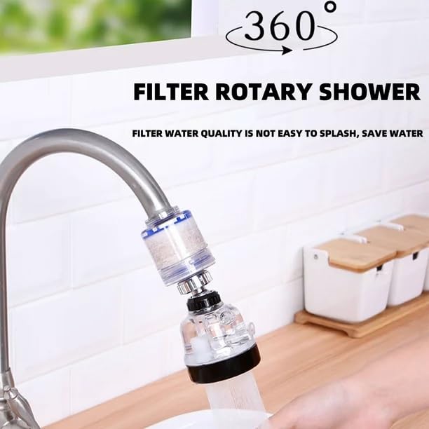 HOME CUBE Water Filter Faucet Tap for Kitchen Sink 360° Rotating Water Saving Faucet Universal Splash Filter Faucet Removes Chlorine Fluoride Heavy Metals Hard Water for Sink - Image 2