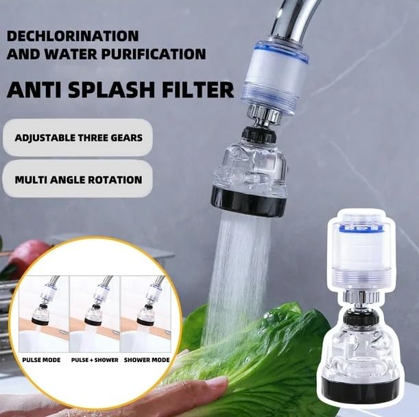 HOME CUBE Water Filter Faucet Tap for Kitchen Sink 360° Rotating Water Saving Faucet Universal Splash Filter Faucet Removes Chlorine Fluoride Heavy Metals Hard Water for Sink - Image 4