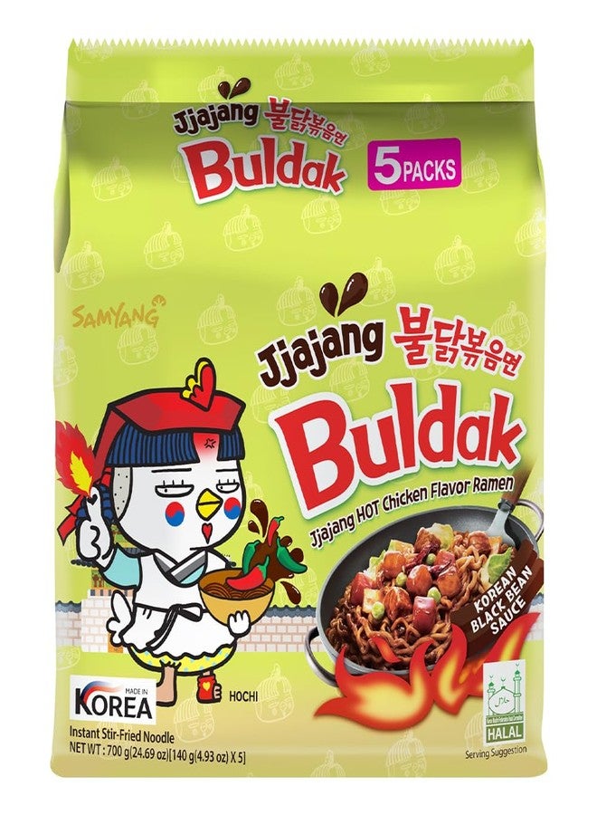 Samyang en Ramen Jjajang Noodles, 5 X 140 grams - Image 1