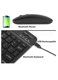 LIVVY LIVVY Wireless Bluetooth Keyboard & Mouse Combo – Ultra-Slim, Rechargeable, Silent Typing, Compact & Portable for Android, Windows, Tablets & Phones(Black)  - Image 3