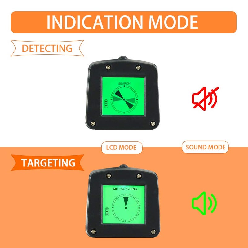Wedigout كاشف المعادن Wedigout، كاشف معادن خفيف الوزن للأطفال، كاشف معادن للأطفال بشاشة LCD مع ملف مقاوم للماء بحجم 6.5 بوصة للبحث عن الذهب والكنوز - Image 3